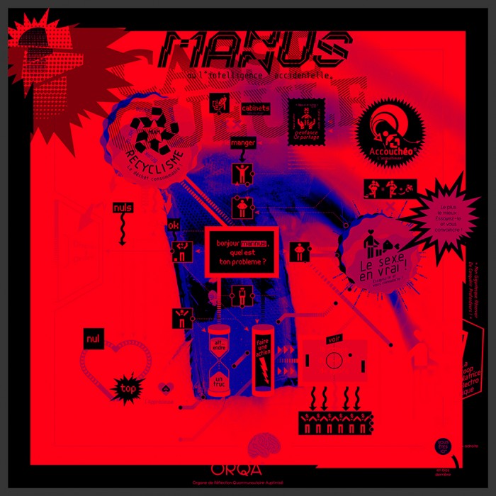 Mannus cover RED BLUE BLACK